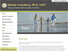 Tablet Screenshot of melodyfortenberry.com